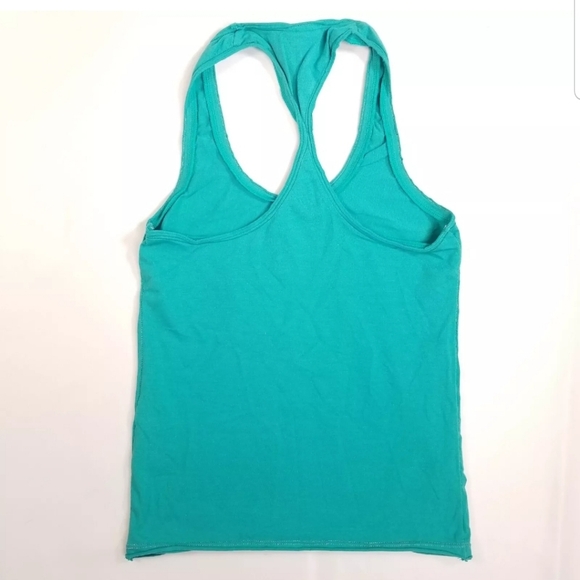 Diesel Women's Racer Back Tank Top Only The Brave Logo Graphics Teal Size XXS - Picture 2 of 9